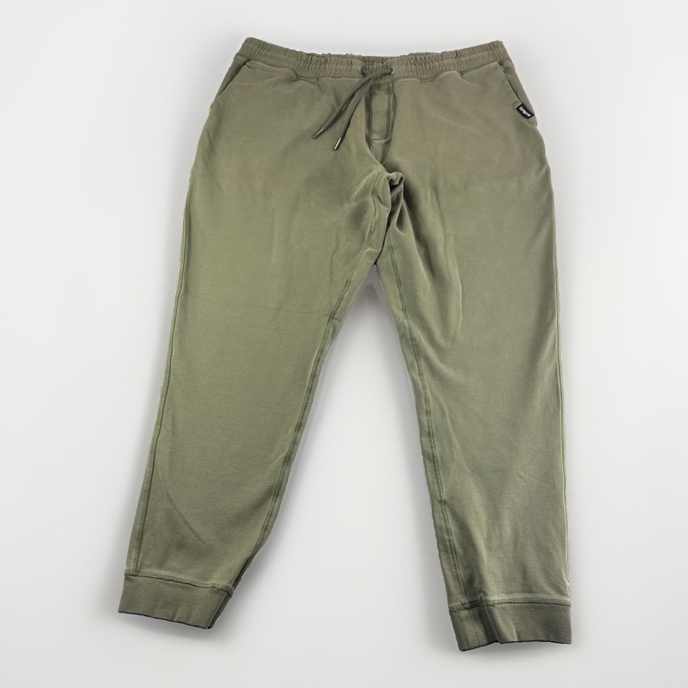 Bear Bottom Joggers Men XXL Green Tapered Sweatpants Drawstring Pants Athleisure
